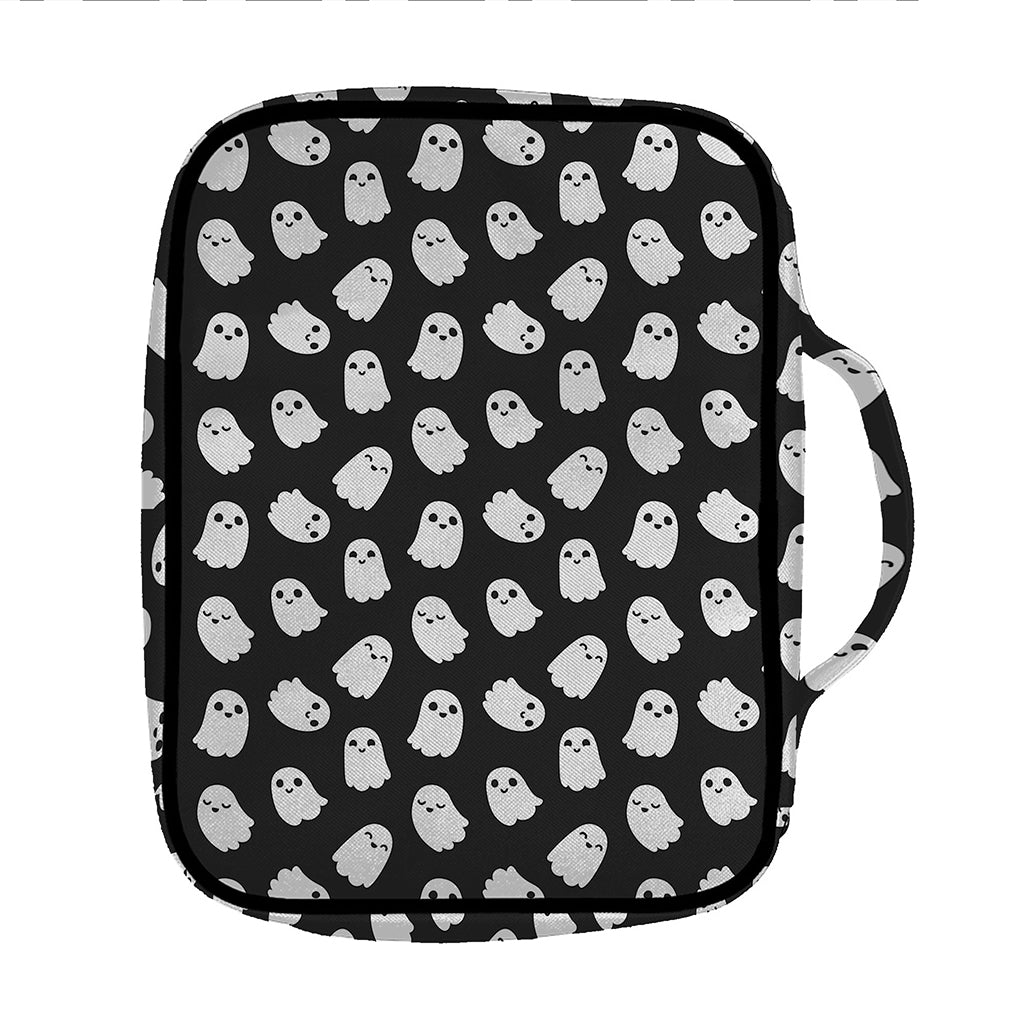 Cute Little Ghost Pattern Print Front Pocket Bible Bag