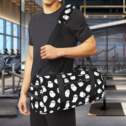 Cute Little Ghost Pattern Print Gym Bag