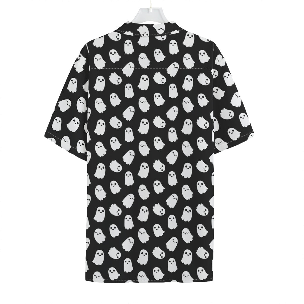 Cute Little Ghost Pattern Print Hawaiian Shirt