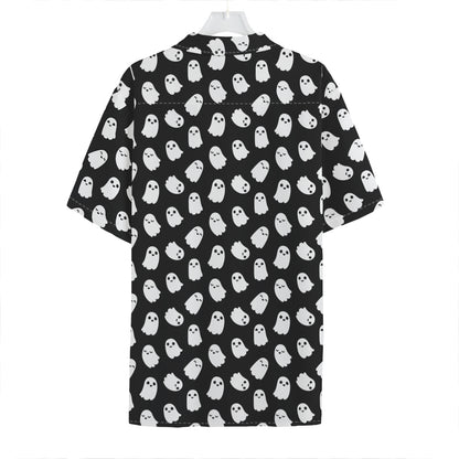 Cute Little Ghost Pattern Print Hawaiian Shirt