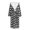 Cute Little Ghost Pattern Print Hooded Bathrobe