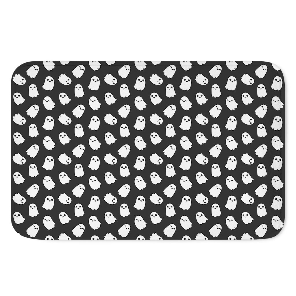 Cute Little Ghost Pattern Print Indoor Door Mat