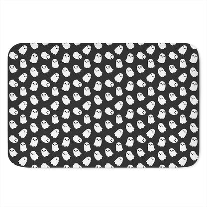 Cute Little Ghost Pattern Print Indoor Door Mat