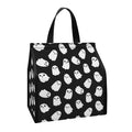 Cute Little Ghost Pattern Print Insulated Lunch Tote