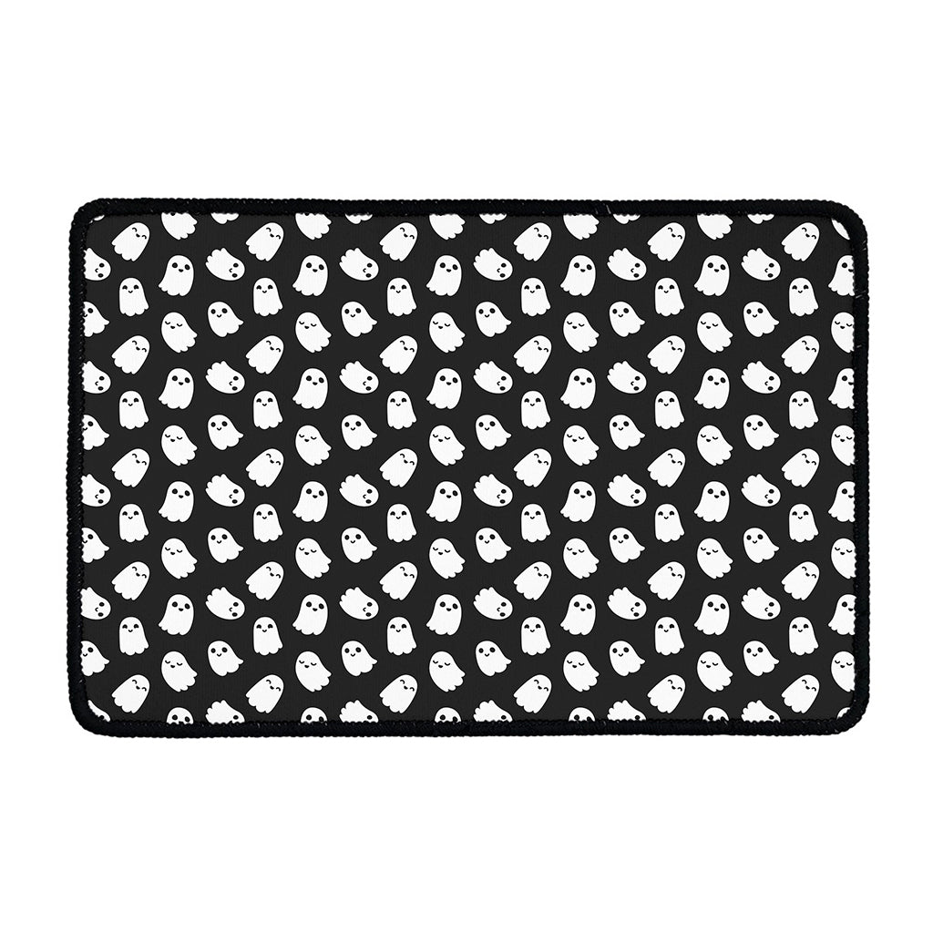 Cute Little Ghost Pattern Print Kitchen Mat