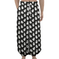 Cute Little Ghost Pattern Print Lantern Pants