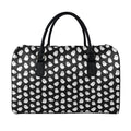 Cute Little Ghost Pattern Print Leather Duffel Bag
