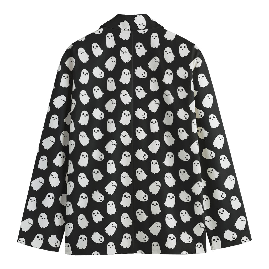 Cute Little Ghost Pattern Print Men's Blazer