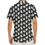 Cute Little Ghost Pattern Print Men's Deep V-Neck Shirt