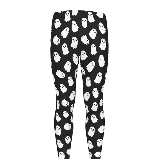 Cute Little Ghost Pattern Print Men's leggings