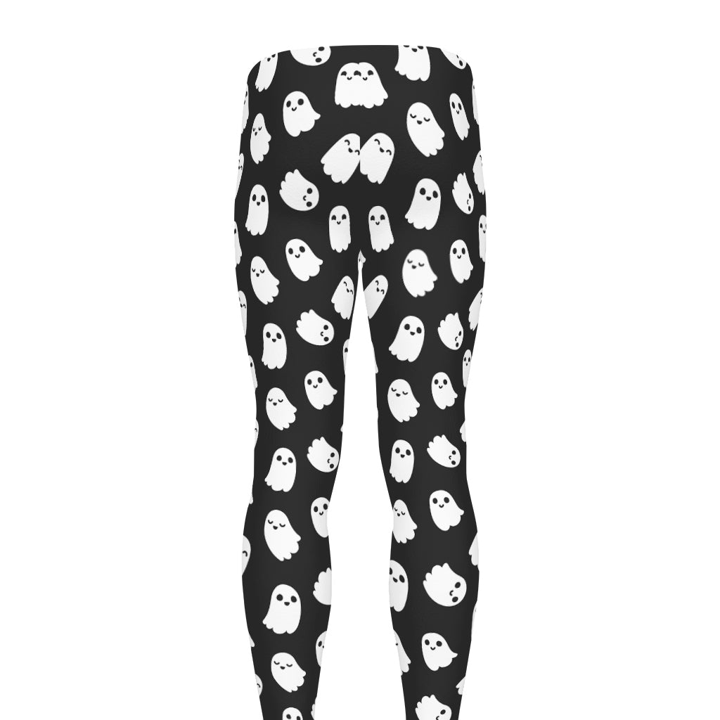 Cute Little Ghost Pattern Print Men's leggings