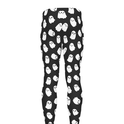 Cute Little Ghost Pattern Print Men's leggings