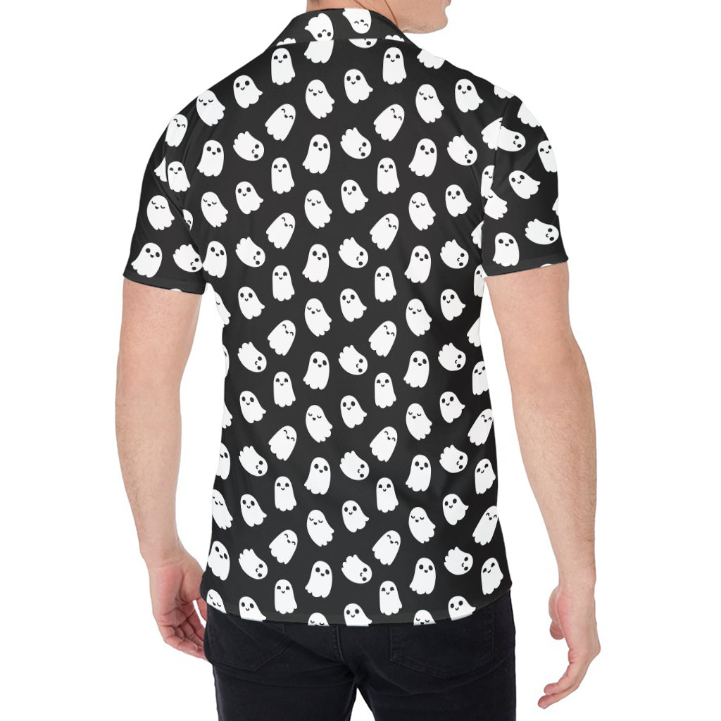 Cute Little Ghost Pattern Print Men's Shirt
