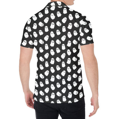 Cute Little Ghost Pattern Print Men's Shirt