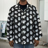 Cute Little Ghost Pattern Print Men's Shirt Jacket