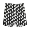 Cute Little Ghost Pattern Print Men's Athletic Shorts