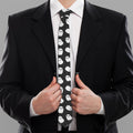 Cute Little Ghost Pattern Print Necktie