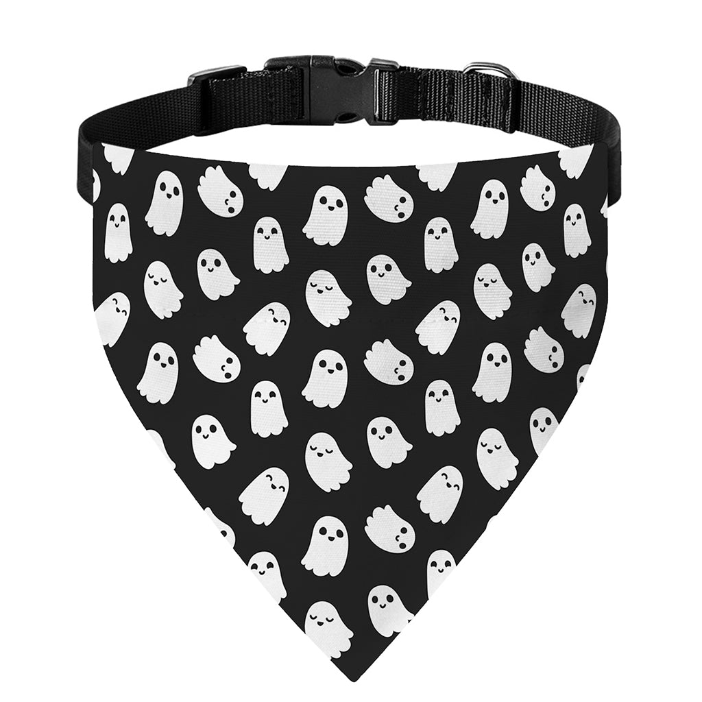 Cute Little Ghost Pattern Print Over The Collar Dog Bandana
