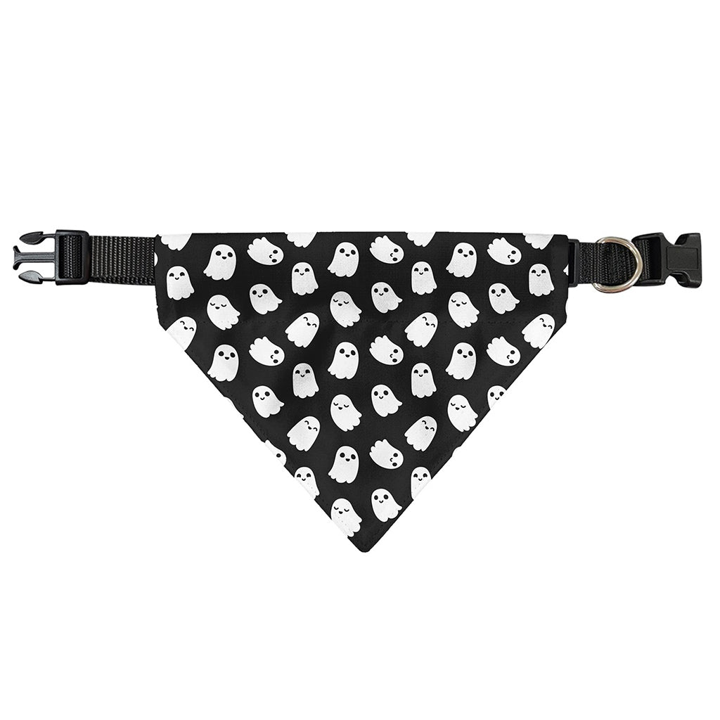 Cute Little Ghost Pattern Print Over The Collar Dog Bandana