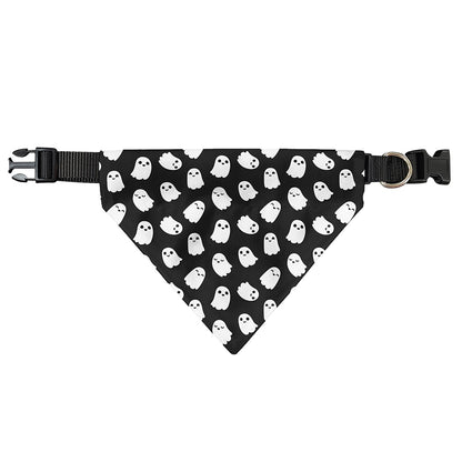 Cute Little Ghost Pattern Print Over The Collar Dog Bandana