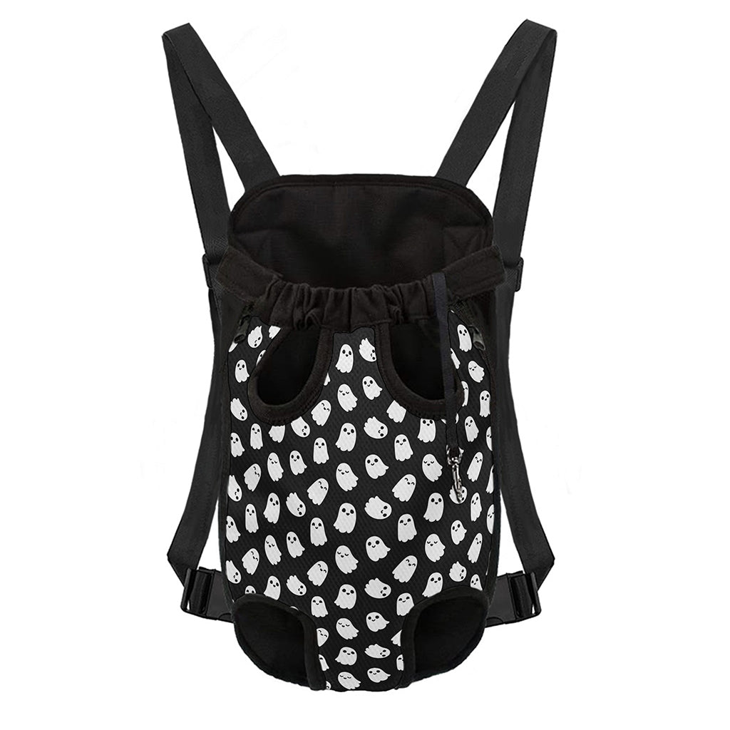 Cute Little Ghost Pattern Print Pet Carrier Backpack