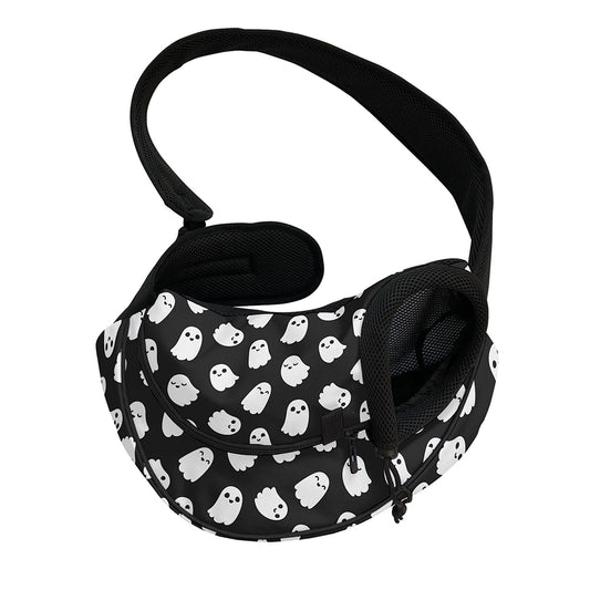Cute Little Ghost Pattern Print Pet Sling Carrier