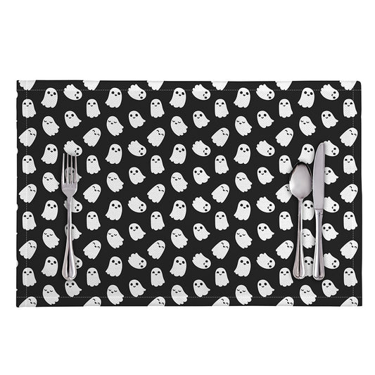 Cute Little Ghost Pattern Print Placemat