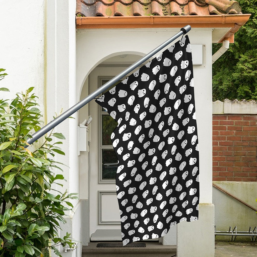 Cute Little Ghost Pattern Print Polyester Flag