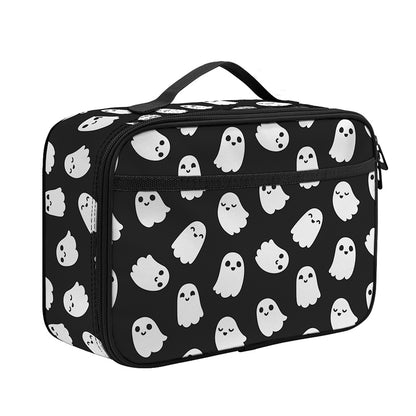 Cute Little Ghost Pattern Print Portable Lunch Bag