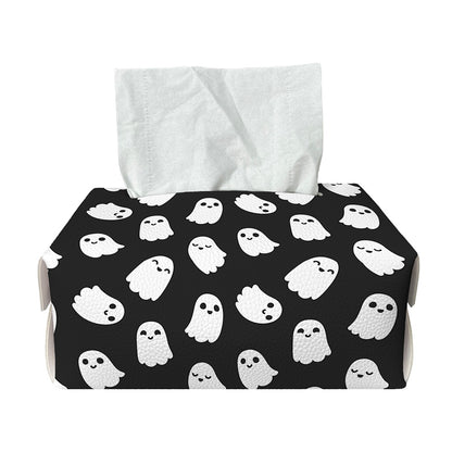 Cute Little Ghost Pattern Print Rectangle Tissue Box Cover