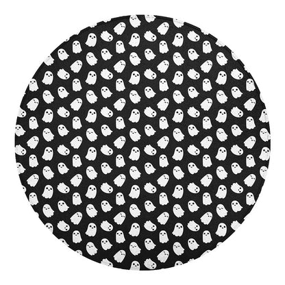 Cute Little Ghost Pattern Print Round Blanket