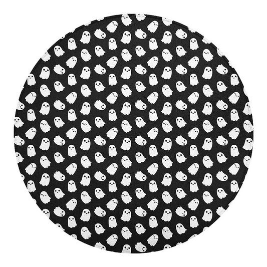 Cute Little Ghost Pattern Print Round Blanket