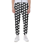 Cute Little Ghost Pattern Print Scuba Joggers
