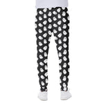Cute Little Ghost Pattern Print Scuba Joggers