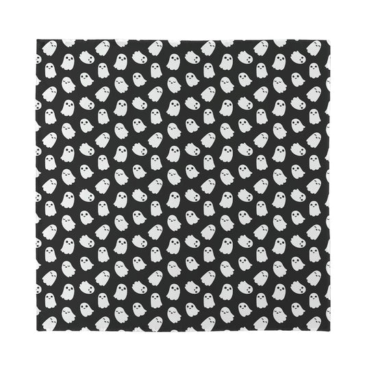 Cute Little Ghost Pattern Print Silk Bandana