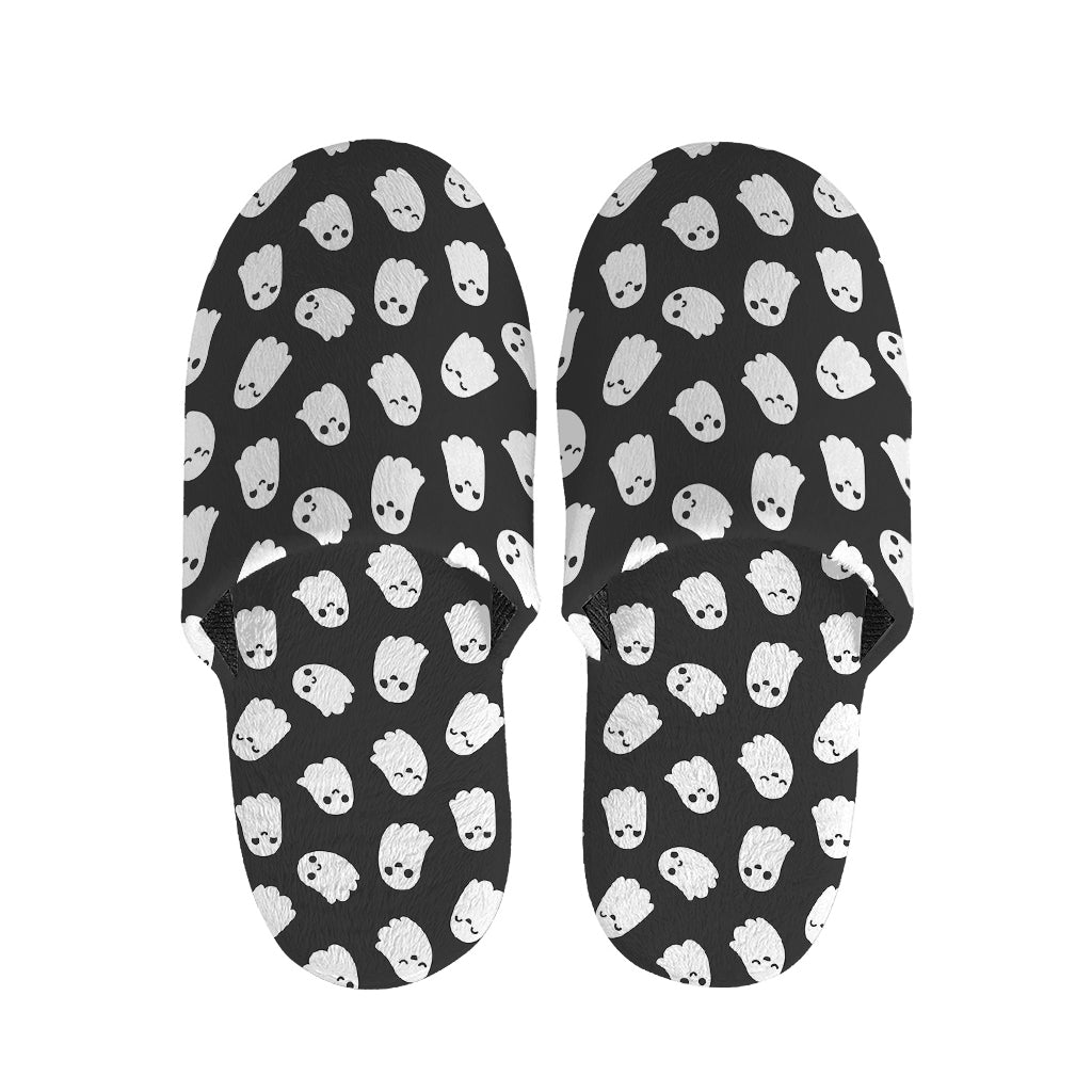 Cute Little Ghost Pattern Print Slippers