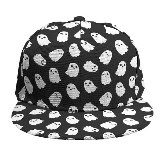 Cute Little Ghost Pattern Print Snapback Cap