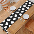 Cute Little Ghost Pattern Print Table Runner
