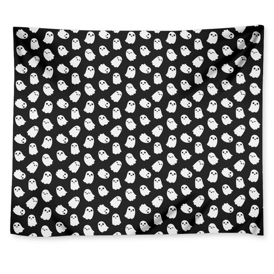 Cute Little Ghost Pattern Print Tapestry