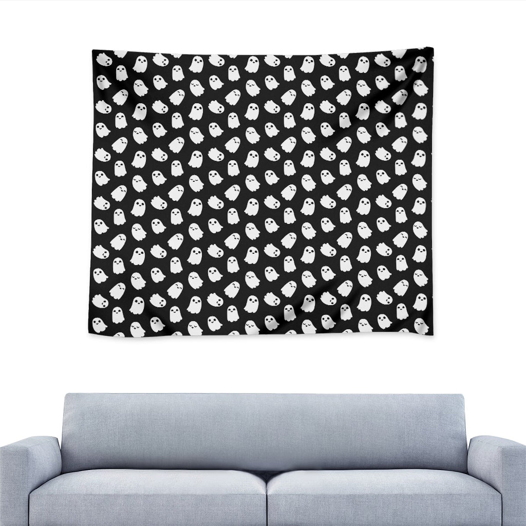 Cute Little Ghost Pattern Print Tapestry