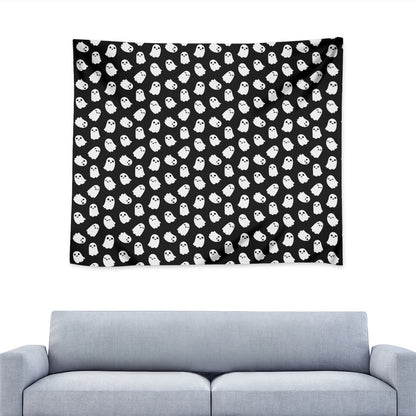 Cute Little Ghost Pattern Print Tapestry