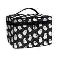 Cute Little Ghost Pattern Print Travel Makeup Bag