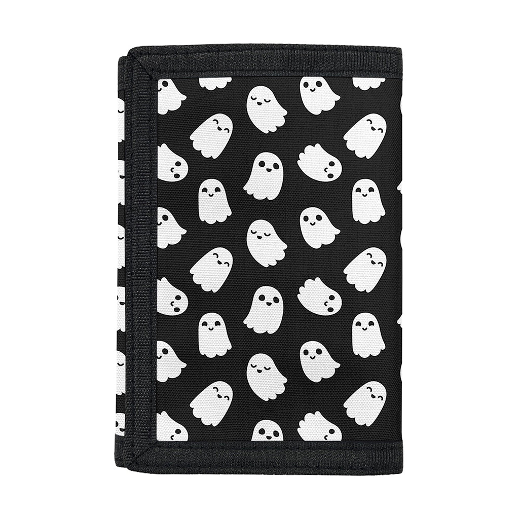 Cute Little Ghost Pattern Print Trifold Wallet