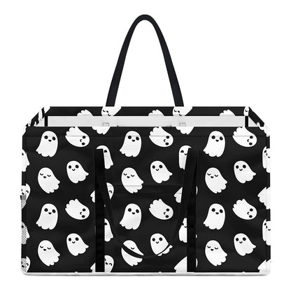 Cute Little Ghost Pattern Print Utility Tote Bag