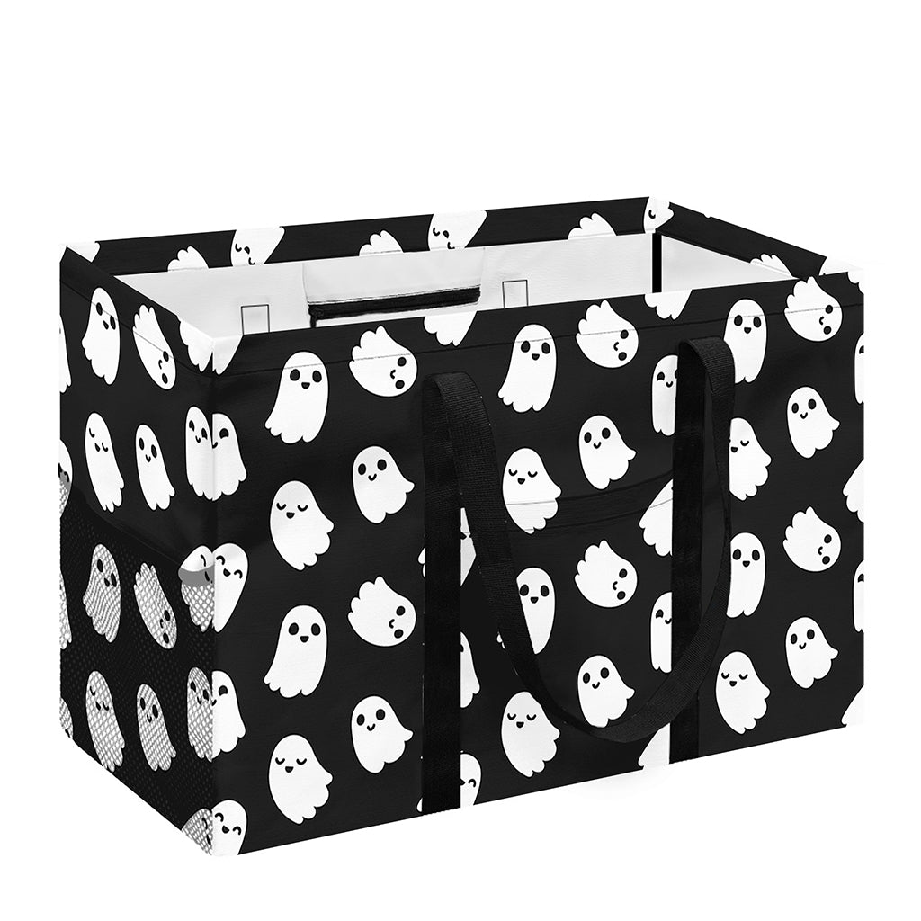 Cute Little Ghost Pattern Print Utility Tote Bag