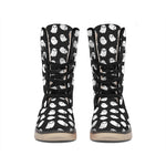 Cute Little Ghost Pattern Print Winter Boots