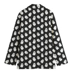Cute Little Ghost Pattern Print Women's Blazer