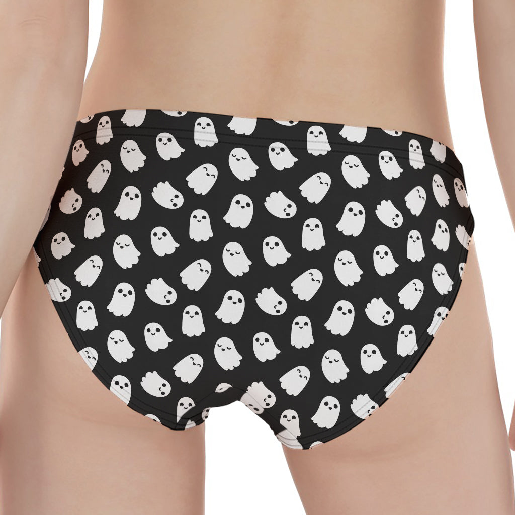 Cute Little Ghost Pattern Print Women's Panties