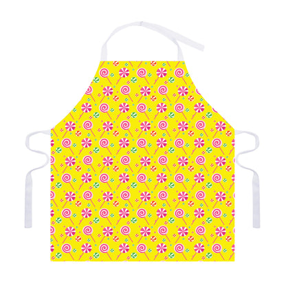 Cute Lollipop Pattern Print Adjustable Apron