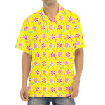 Cute Lollipop Pattern Print Aloha Shirt
